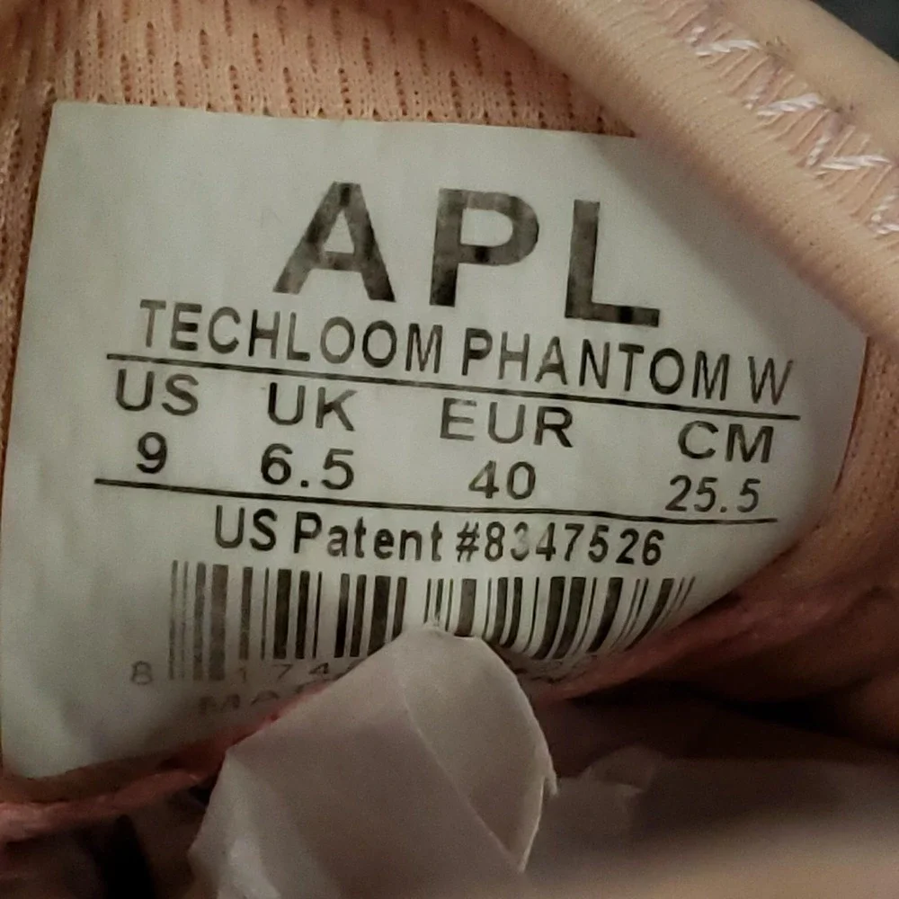 APL Techloom Phantom Shoes Womens Size 9 Pink Knit Running‎ Gym Sneakers